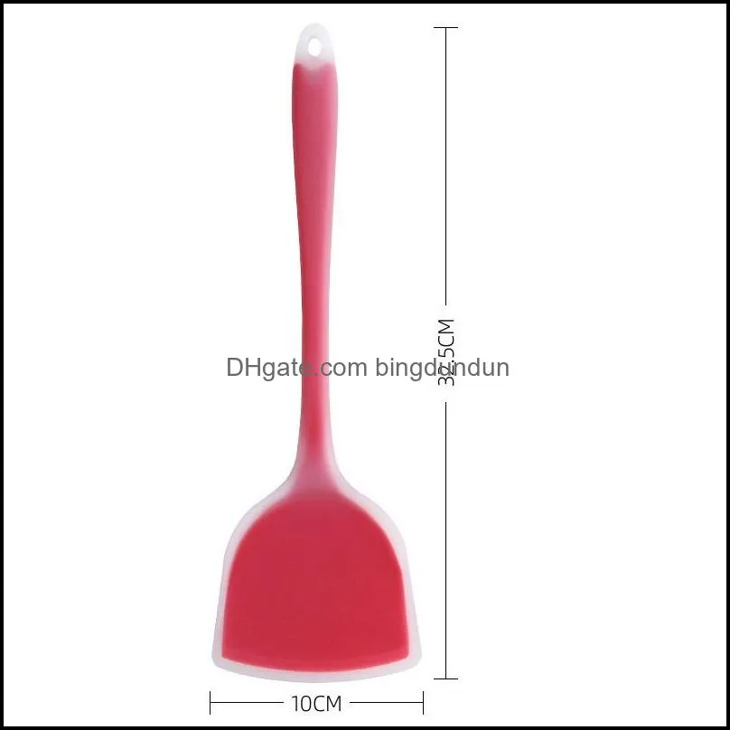 silicone spatula turners kitchen utensil turners spatula heat resistant silicone pan spatula cake kitchen cooking tool