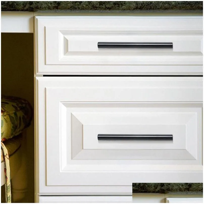 20pcs kitchen door handles cabinet square drawer knobs stainless steel wardrobe pulls furniture hardware accessorie storage boxes 
