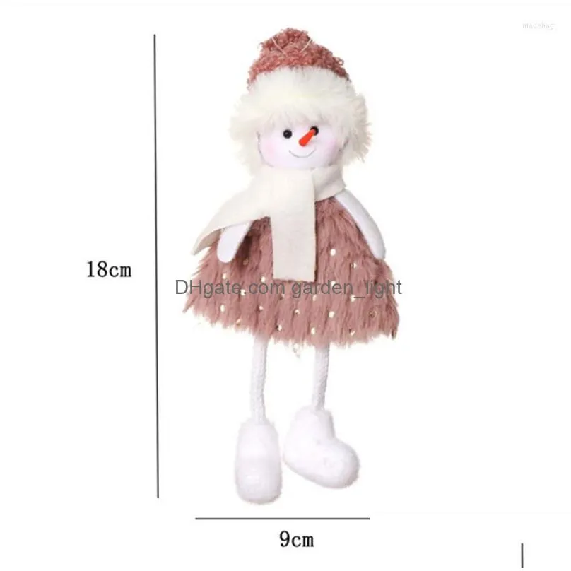 christmas decorations snowman elk doll xmass tree ornament merry gifts for children year 2022
