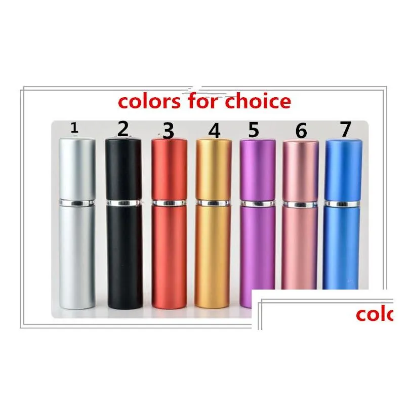  epacket 5ml mini portable refillable perfume atomizer colorful spray bottle empty perfume bottles fashion perfume bottle