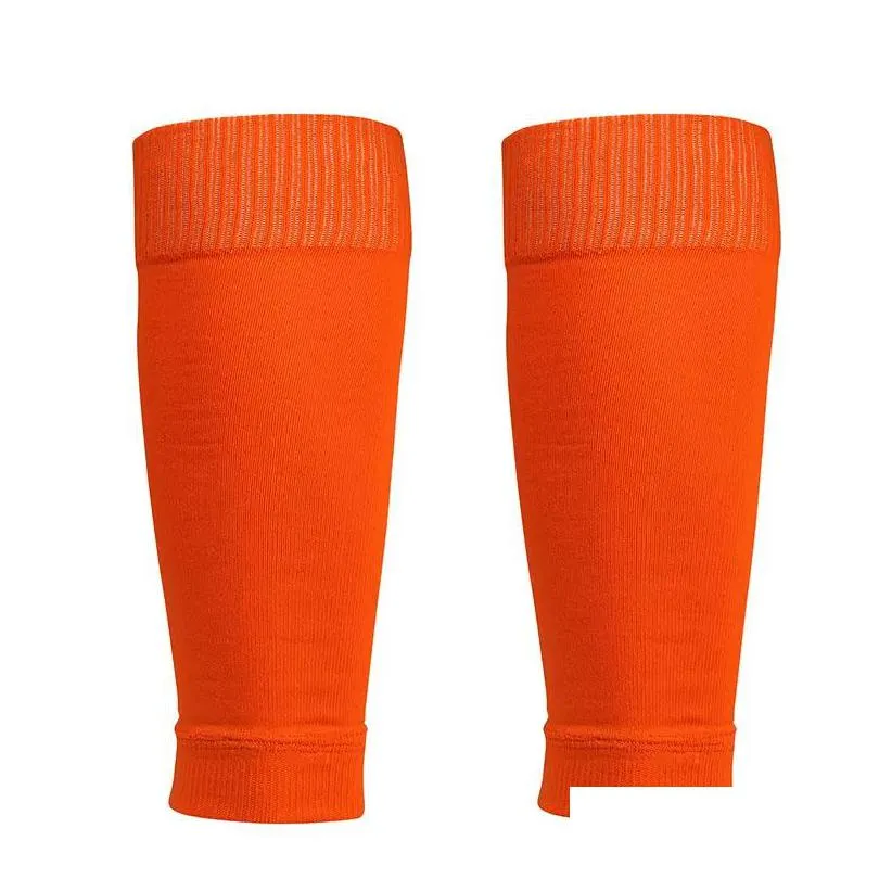 party supplies elbow knee 1 pair hight elasticity soccer football shin guard adults socks pads professional legging shinguards sleeves