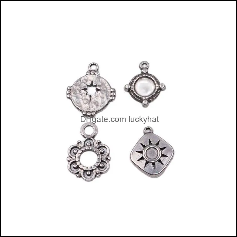 charms 5pcs 15mm wholesell casting stainless steel eye coin pendant diy necklace earrings bracelets unfading colorlesscharms