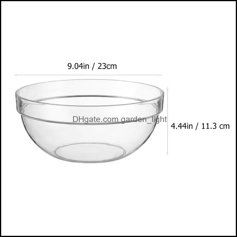 bowls 1pc household acrylic bowl dessert transparent salad kitchen tableware