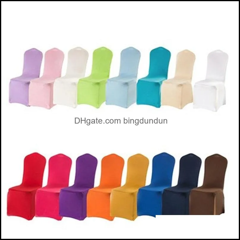 solid colors wedding chair covers comfortable simple style elastic force seat cover el decorations supplies multi color 6 4gx c rw