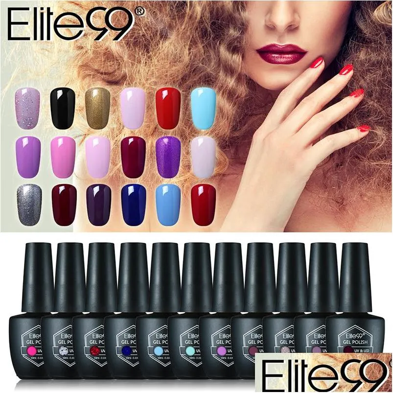 wholesale elite99 10ml gel polish uv nail gel led lamp drying nail art gorgeous colors pick 1 from 59 long lasting