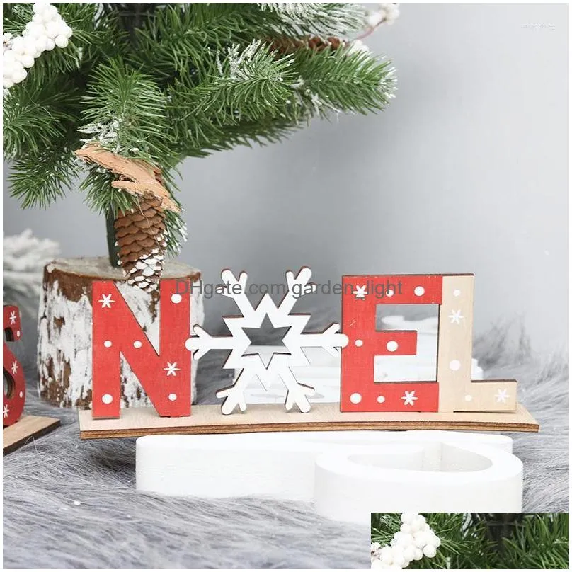 christmas decorations 1pcs merry hanging ornament handcraft letter wood pieces crafts xmas party home decoration diy laser cut wooden