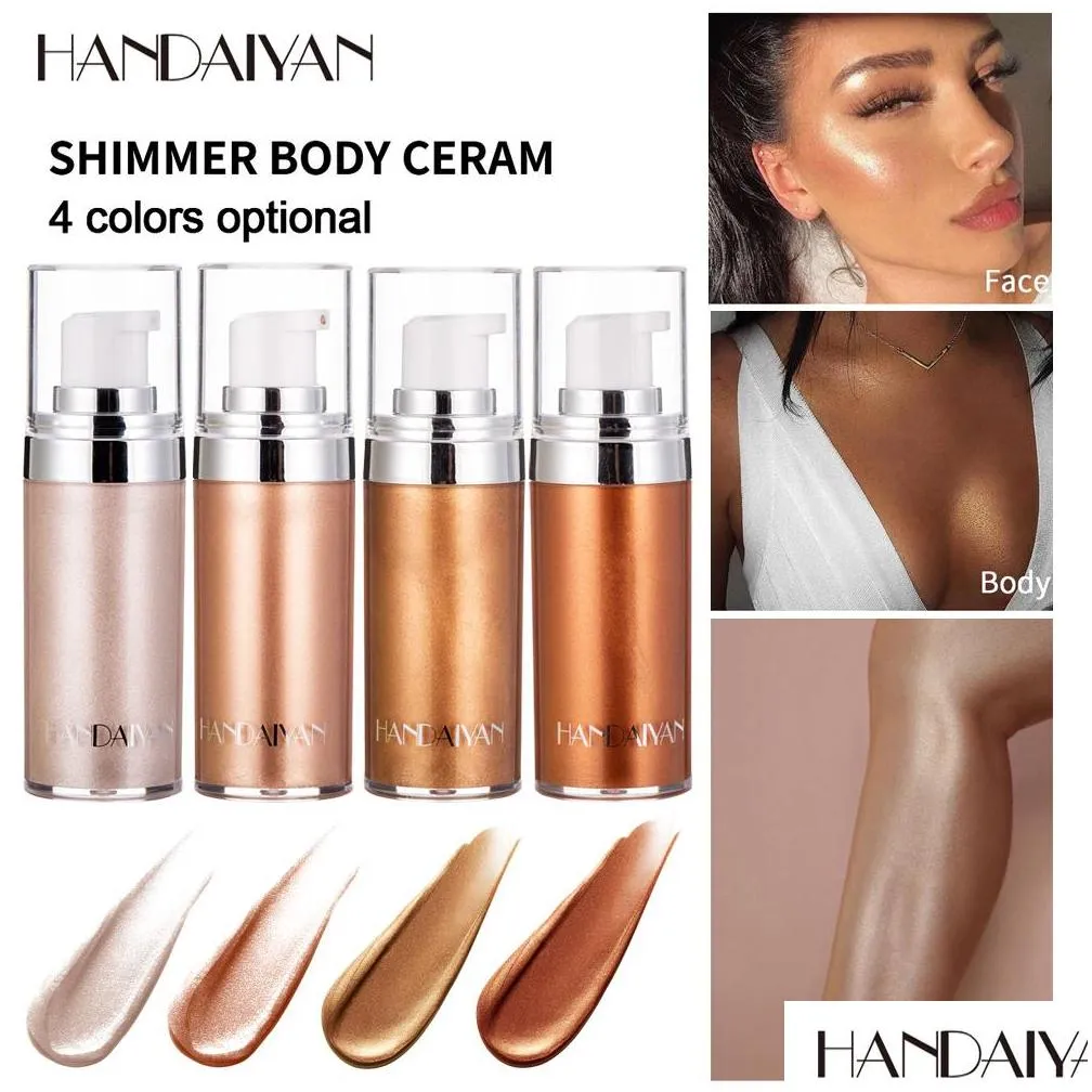 drop 2019 handaiyan shimmer body cream for any part hilights 20ml 4 colors in stock