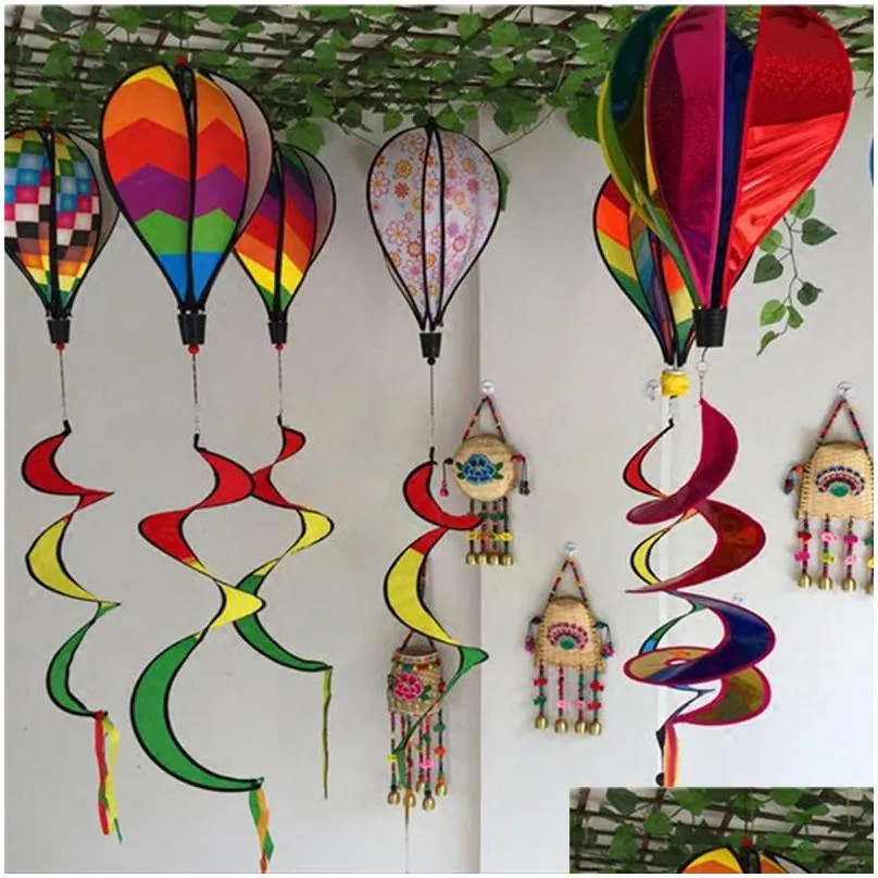  air balloon windsock decorative outside yard garden party event decorative diy color wind spinners yq00671