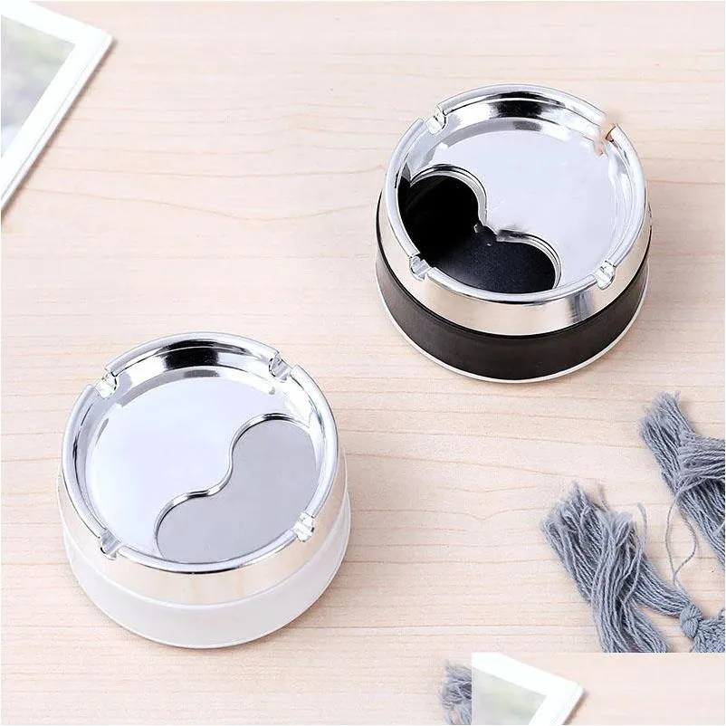 portable ashtray removable 360 degree rotation for home stainless steel smoking accessories inventory wholesale