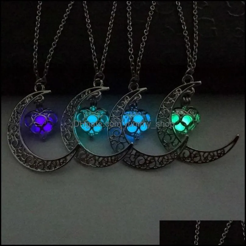 glowing in the dark pendant necklaces choker necklace collares jewelry