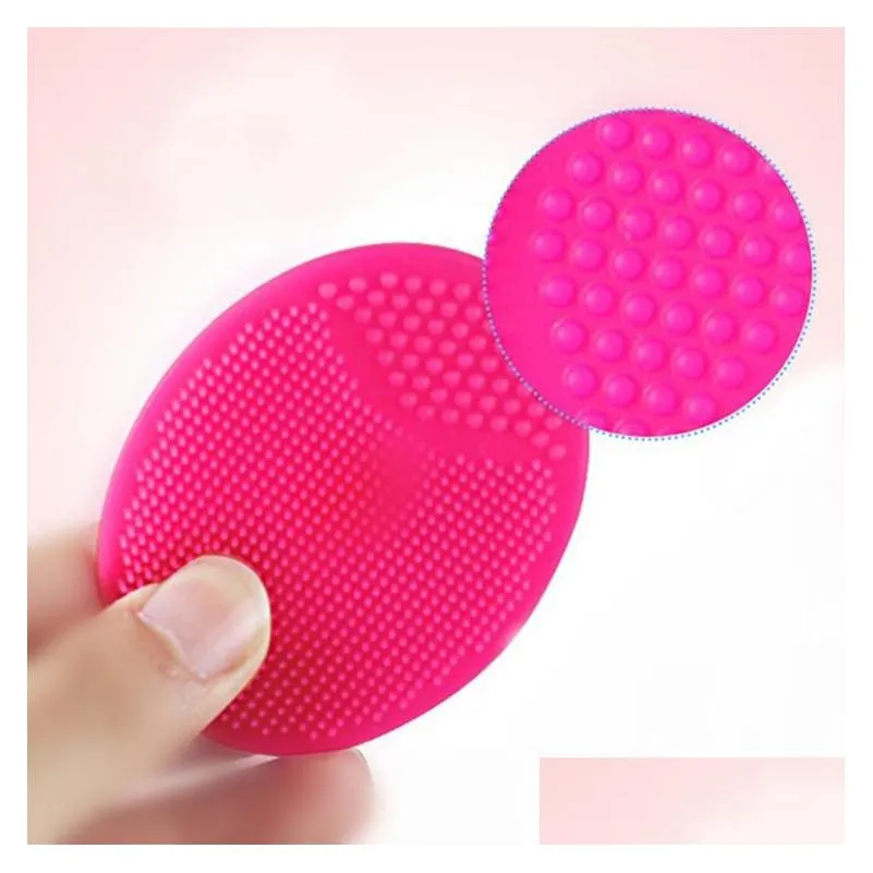 dhs silicone wash pad blackhead face exfoliating cleansing brushes facial skin care cleansing brush beauty makeup tool