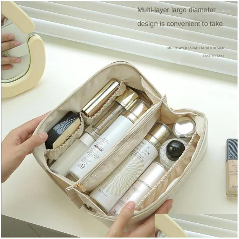 storage boxes cosmetic bag womens largecapacity portable light luxury highend travel cosmetics wash