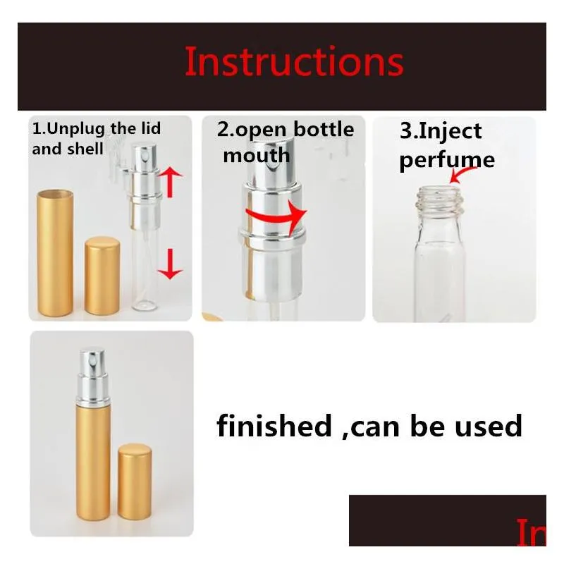  epacket 5ml mini portable refillable perfume atomizer colorful spray bottle empty perfume bottles fashion perfume bottle