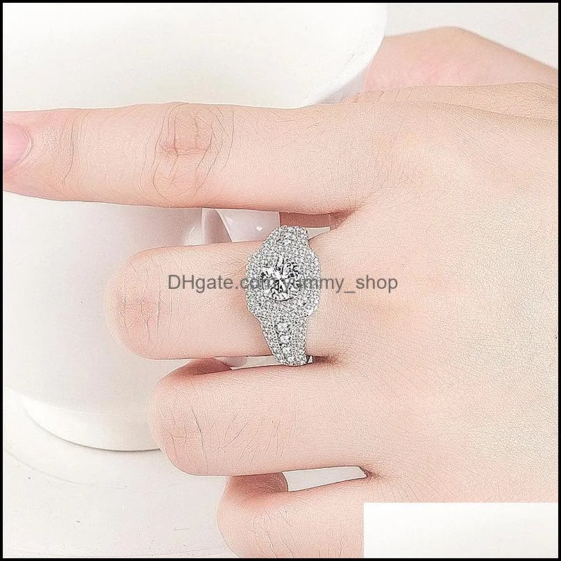 diamond rings for wedding ladies engagement high jewelry fashion engagement banquet full diamond rings