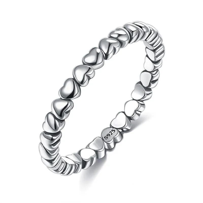 cluster rings zemior real 925 sterling silver ring forever love heartshape finger jewelry gift original global shopping festival 2021