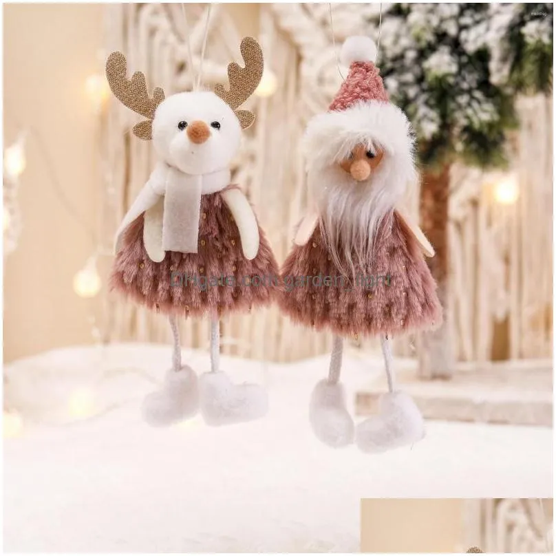 christmas decorations snowman elk doll xmass tree ornament merry gifts for children year 2022