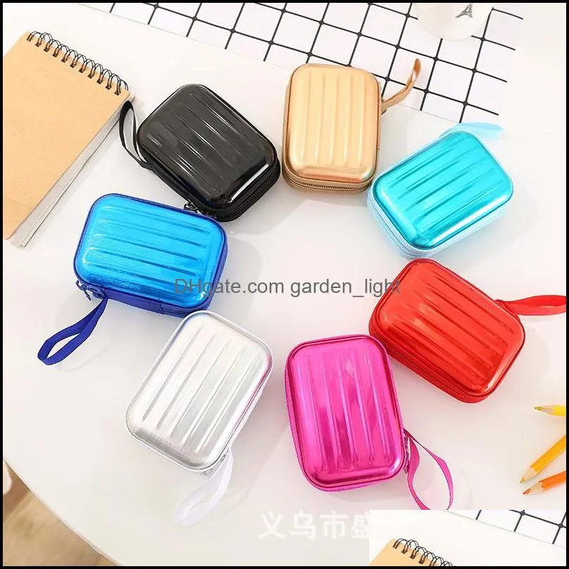 2020 tinplate coin purse mini key case square shape coin storage bag party favor gift