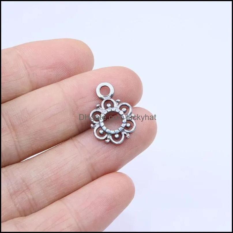 charms 5pcs 15mm wholesell casting stainless steel eye coin pendant diy necklace earrings bracelets unfading colorlesscharms