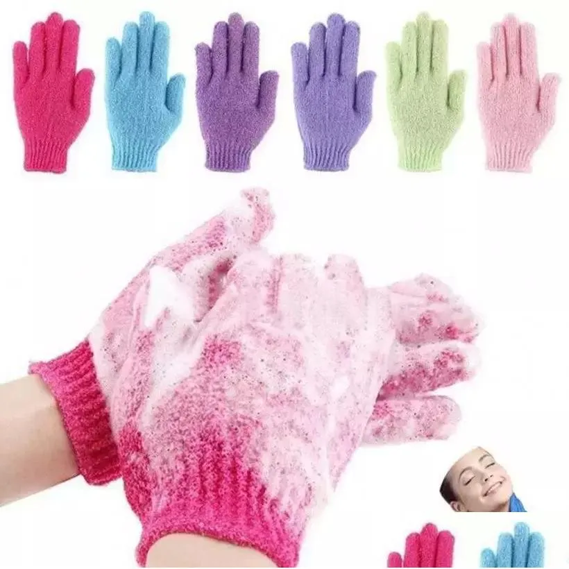 skin bath shower wash cloth shower scrubber back scrub exfoliating body massage sponge bath gloves moisturizing spa skin cloth fy7324