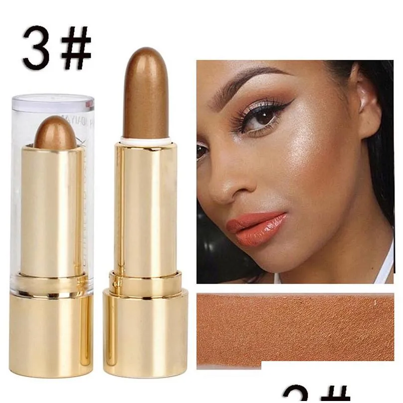 drop handaiyan bright color longlasting concealer foundation highlight threedimensional high light repair rod 3 colors