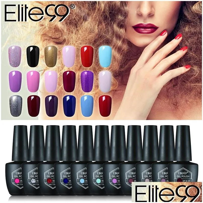 wholesale elite99 10ml gel polish uv nail gel led lamp drying nail art gorgeous colors pick 1 from 59 long lasting