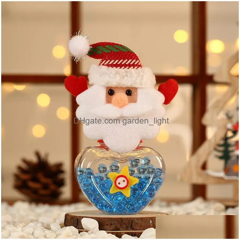 christmas decorations candy jar round heart shaped storage bottle merry decor bag boxes year xmas child giftschristmas