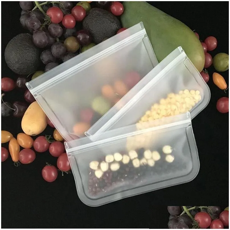 silicone food storage containers leakproof containers reusable stand up zip shut bag cup bag food storage bag  wrap
