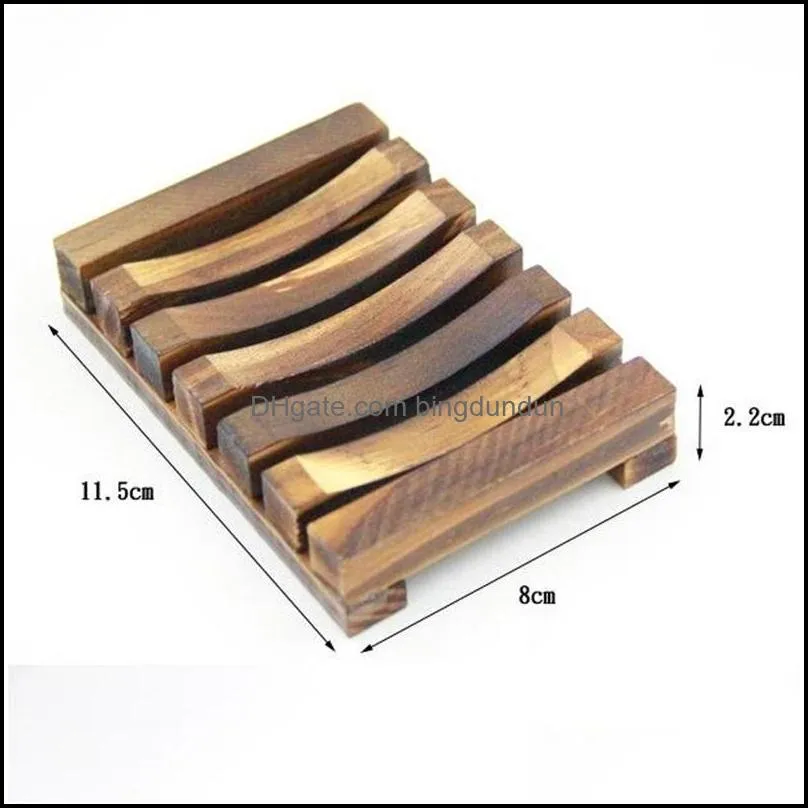 wooden soap dish storage tray holder bath shower plate log soaping carbon retro originality clogs model handmade soaps customized 1 8zz