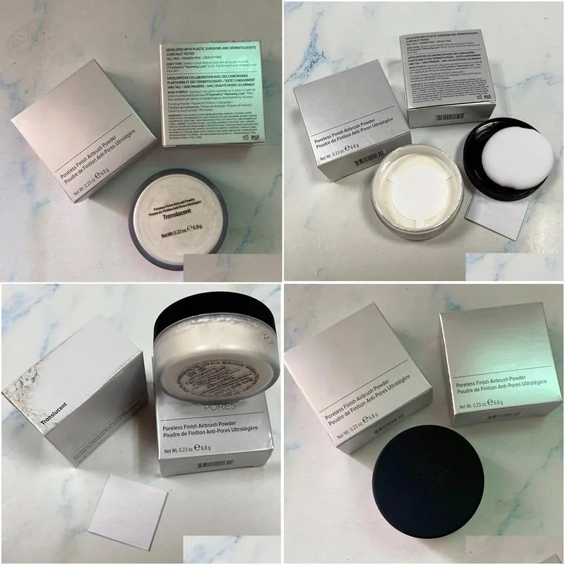 loose powder 6.8g poreless finish airbrush powder matte finishing face makeup