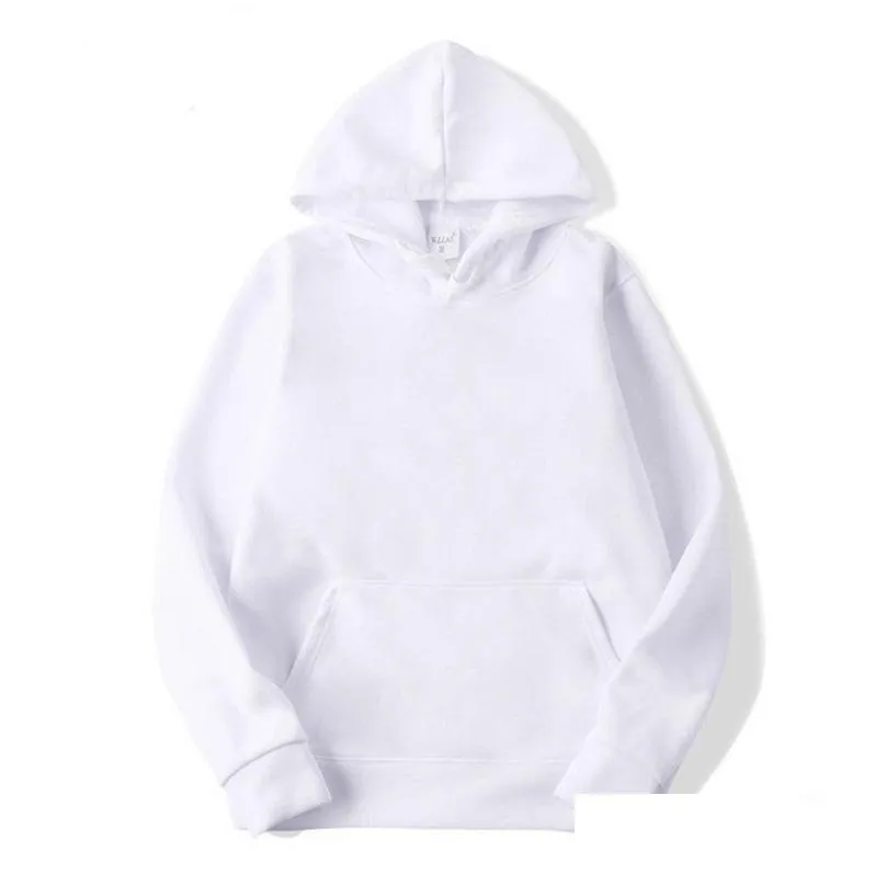 sublimation blank hoodies white hooded sweatshirt for women men letter print long sleeve diy polyester shirts