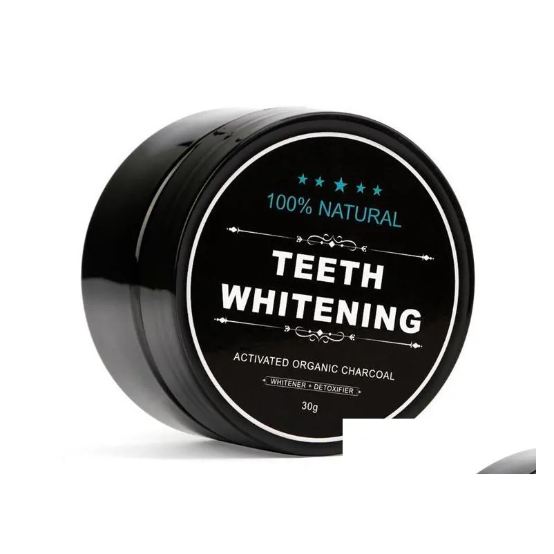 black teeth whitening powderaddteeth brush nature smile powder decontamination tooth yellow stain bamboo toothpaste oral care