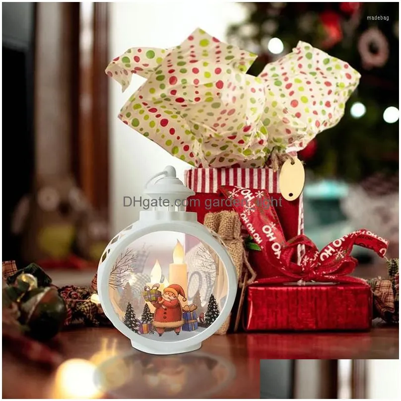 christmas decorations for home lantern led candle tea light candles xmas tree ornaments santa claus snowman lamp year gift