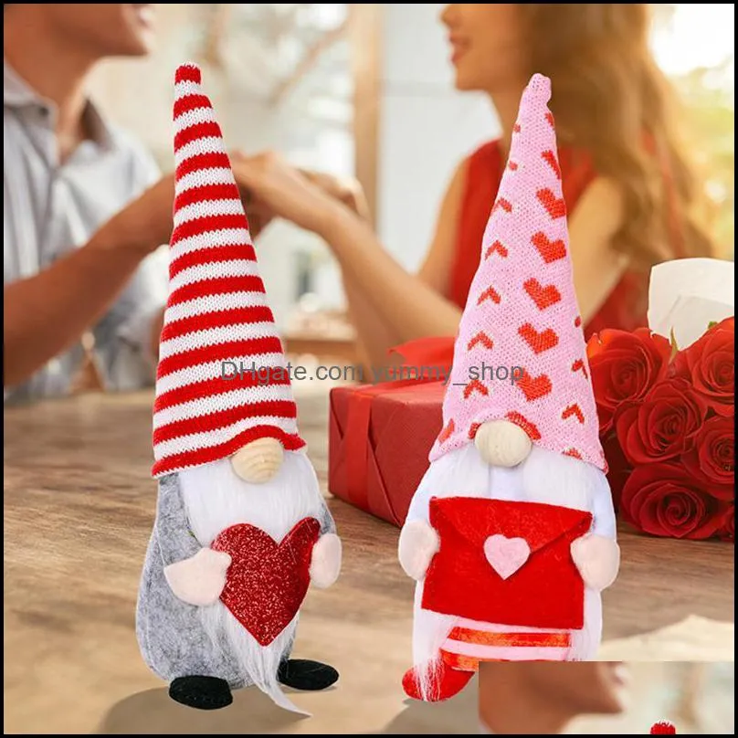 fedex party favor cute gnome plush doll faceless props with hooded home table gnomes decor for christmas party favor