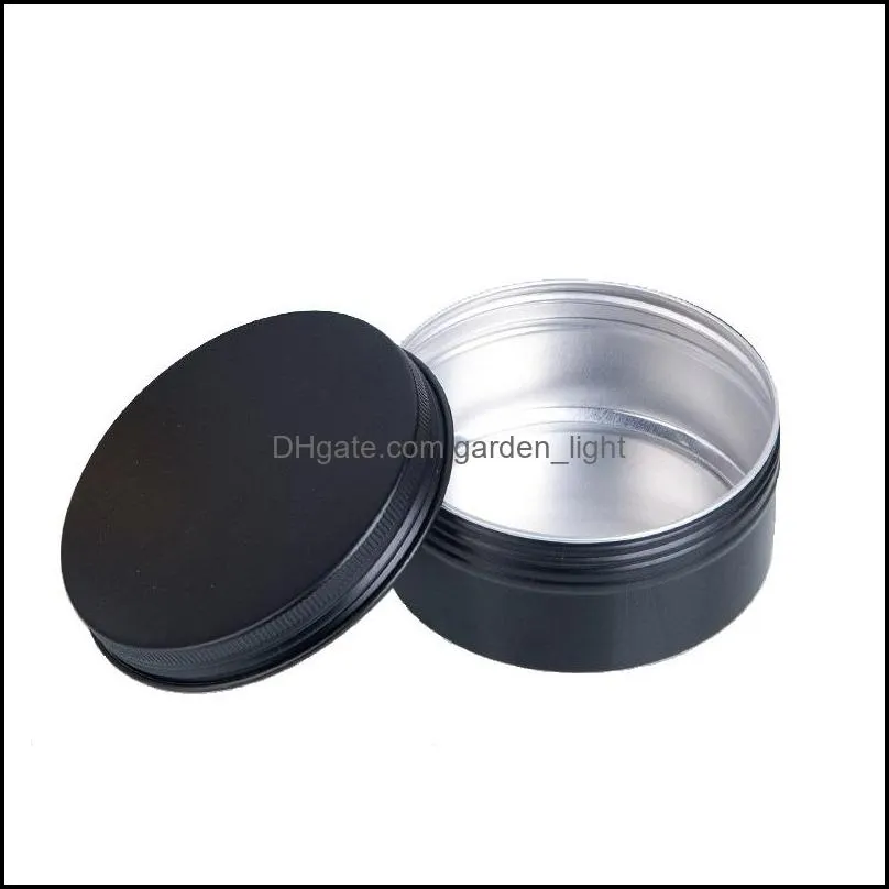 80ml empty aluminum gift box cosmetic containers pot lip balm jar tin for cream ointment hand cream packaging box