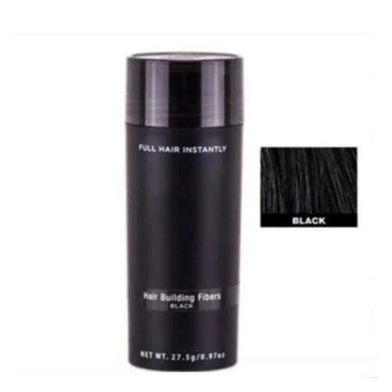 dhs top hair building fibers pik 27.5g toppki hair fiber thinning concealer instant keratin hair powder black spray