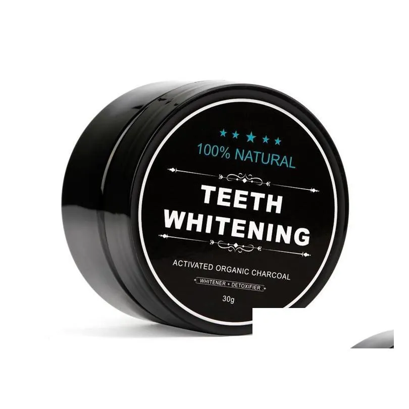 black teeth whitening powderaddteeth brush nature smile powder decontamination tooth yellow stain bamboo toothpaste oral care