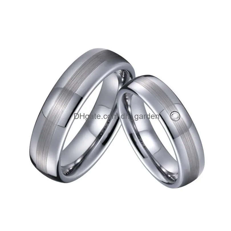 cluster rings ring for male tungsten wedding bands silver color love alliance fashion jewelry gents finger couples