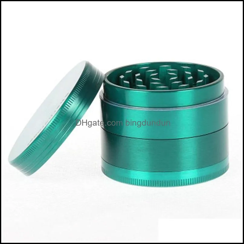 metal herb grinders sharp stone four layers grinder zinc alloy 40mm 50mm 55mm 63mm 75mm diameter abrader smoking accessories 20 5sh