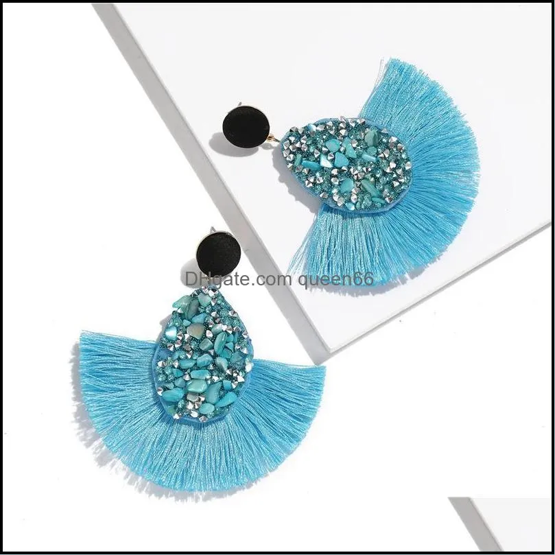 drop dangle tassel earrings for women lady bohemian jewelry creative vintage ethnic teardrop earring fashion accessories m641a