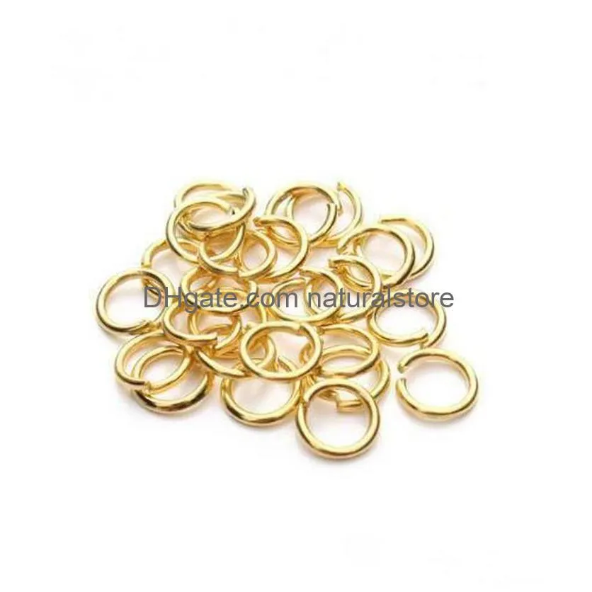 jln 500pcs copper 4mm/5mm open jump rings split rings gold/black/silver/bronze plated color connectors for jewelry dyi making