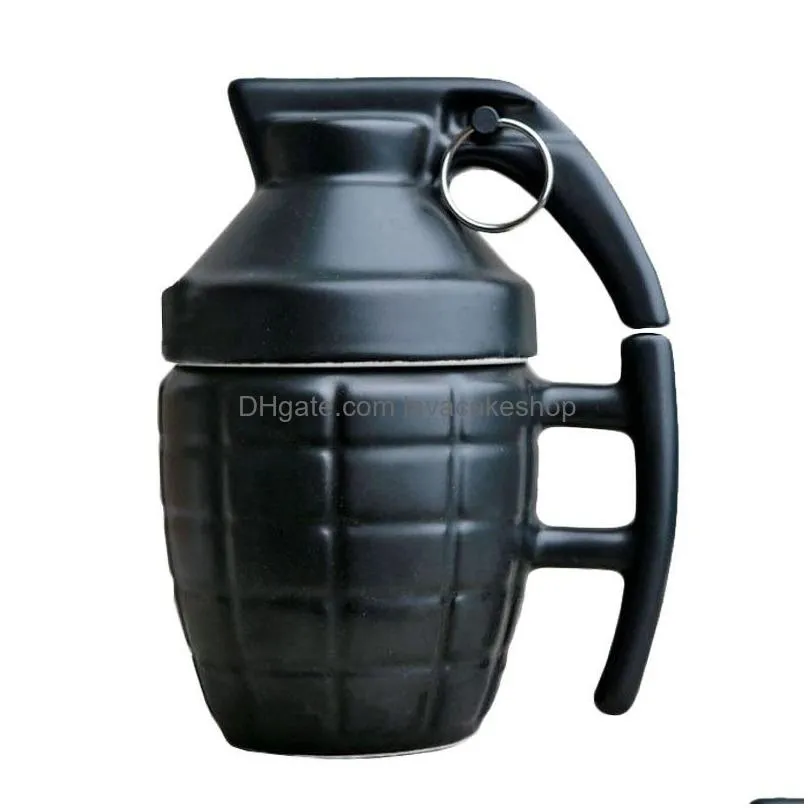 creative grenade coffee mugs practical water cup with lid funny gifts granada creativa taza de cafe t200506