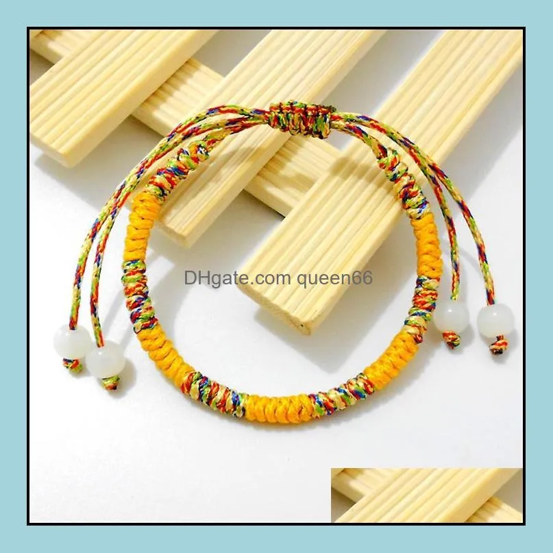 king kong knot red rope bracelet hand rope handwoven ethnic retro colorful rope