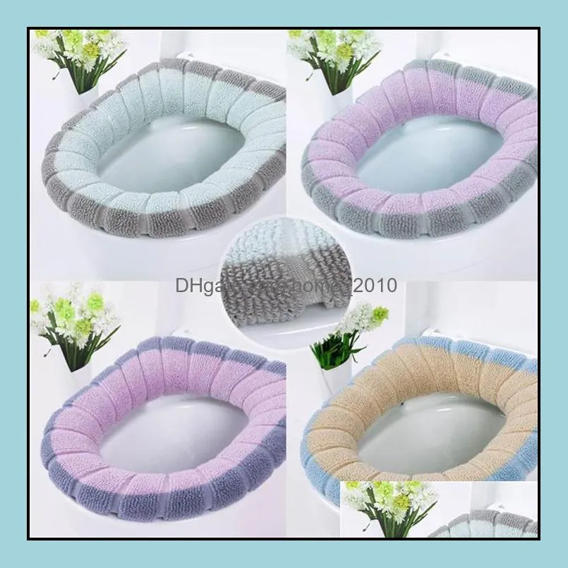 toilet seat warmer winter comfortable soft heated washable toilet seat mat bathroom accessories for home decor closestool mat