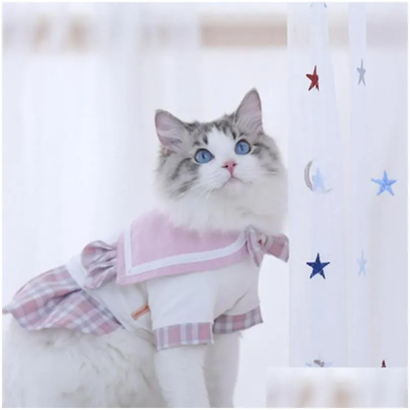 cat costumes jodpet fashion clothes jk thin puppet cute skirt baby dress pet pleated clothing