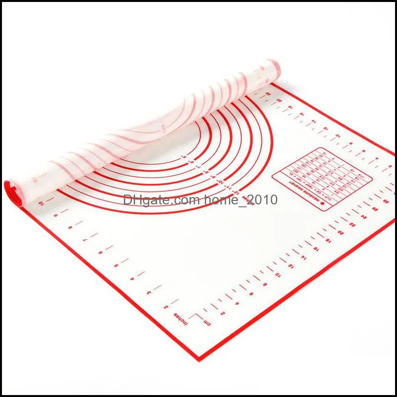 60x40cm silicone baking mats sheet pizza nonstick maker holder pastry kitchen gadgets cooking tools bakeware accessories