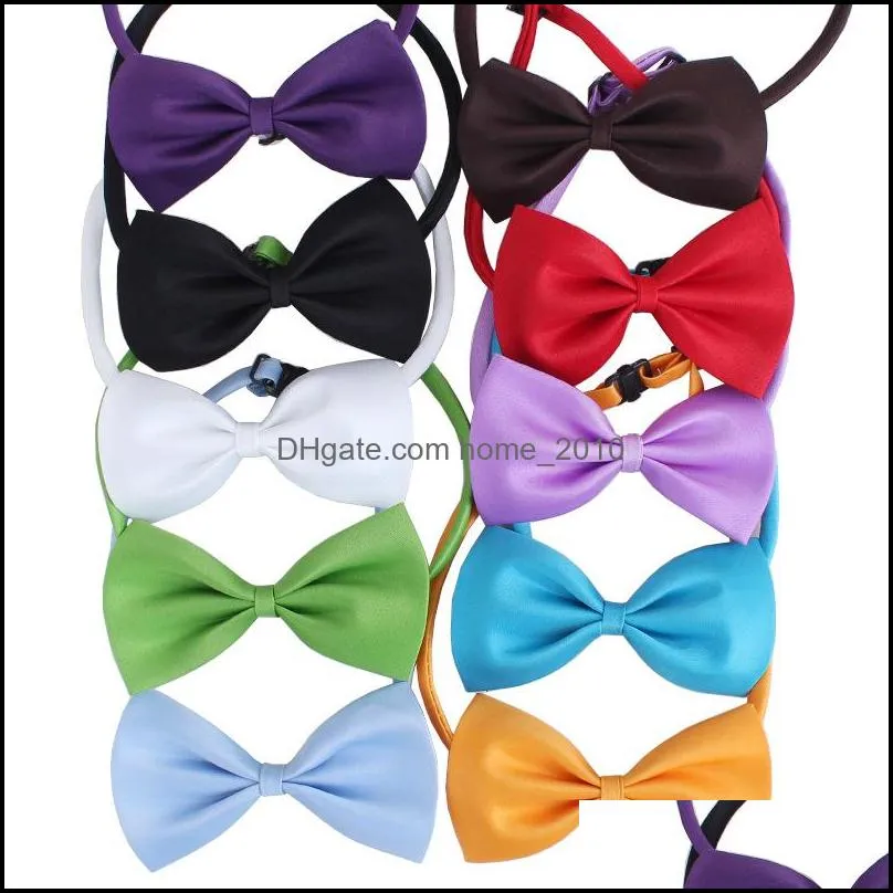 pet dog bow tie neck accessory necklace collar puppy bright colorful pet bow mix color 