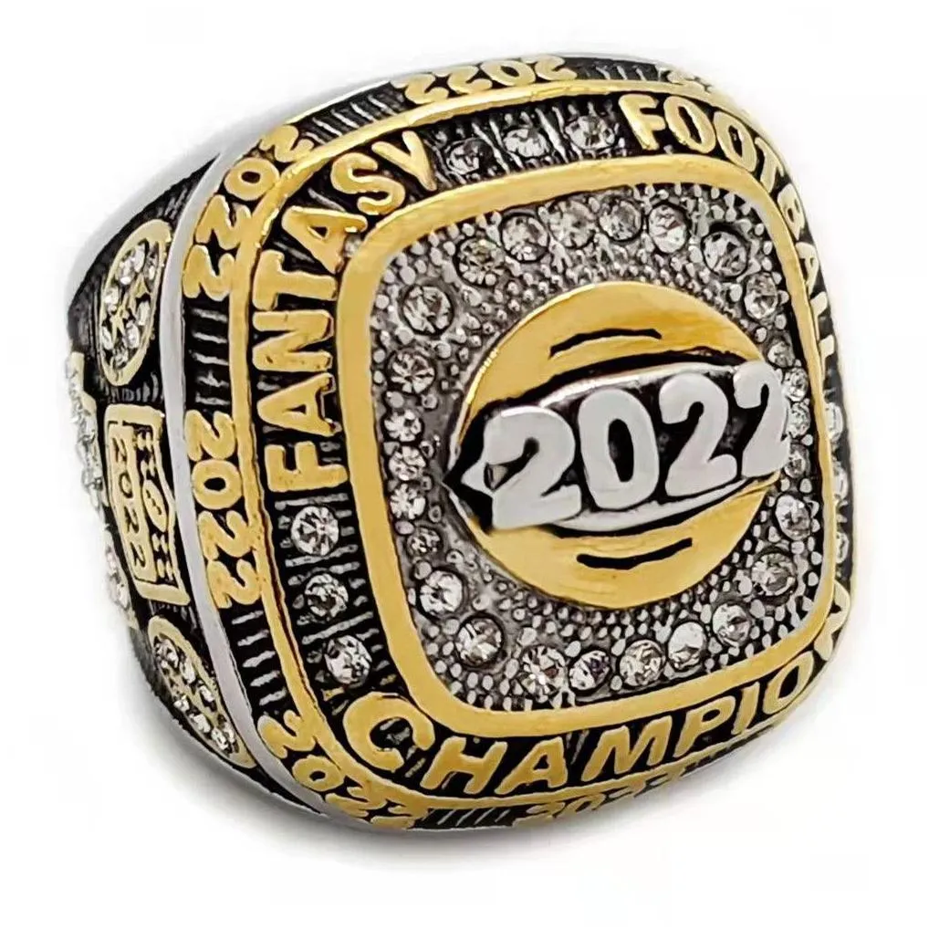 2022 fantasy football alloy championship ring fans gift wholesale drop us size 11 2021 the design