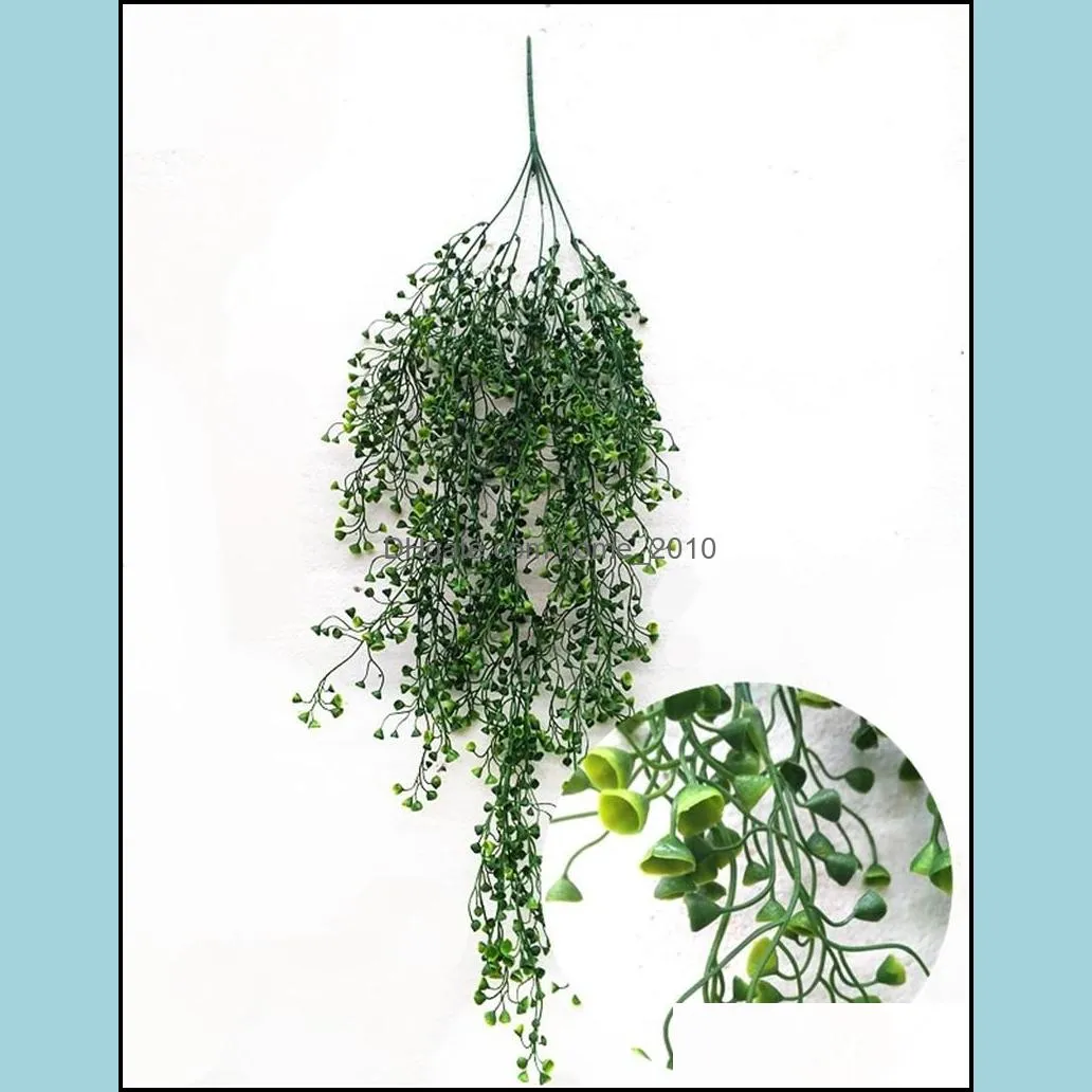 artificial ivy leaf flowers hanging garland plant fake green ivy simulation plants vines home garden wedding arch wall decor