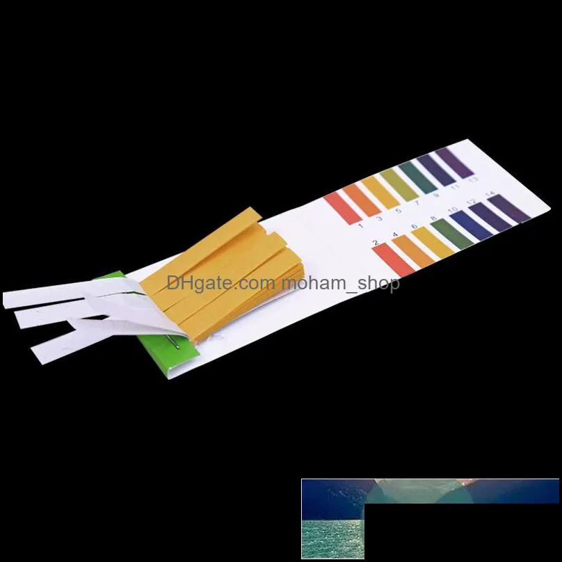 1set is 80 strips professional 114 ph litmus paper ph test strips water cosmetics soil acidity test strips with control card
