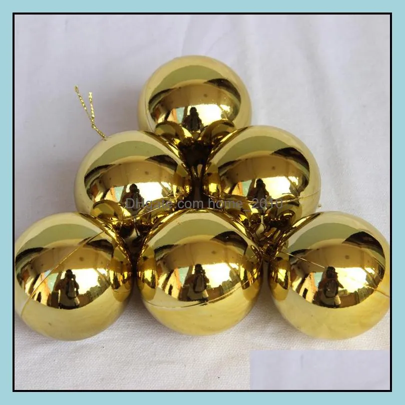 6pcs 4cm/6cm christmas tree decoration ball ornaments festival holiday party decor 2022 years eve ornament